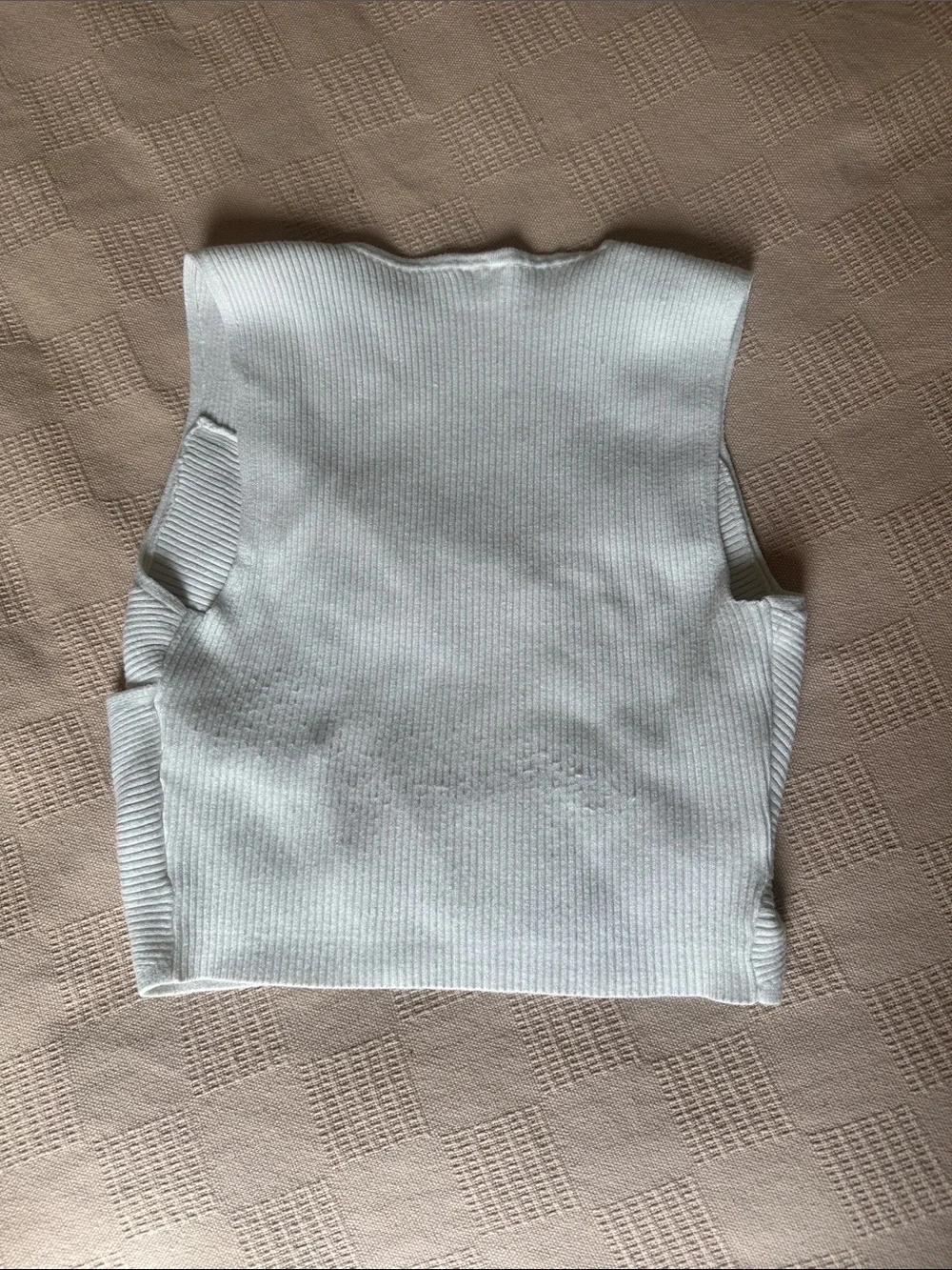 Abercrombie & Fitch Soft A&F Collection White Cropped Sweater